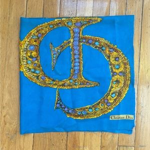 Christian Dior vintage silk scarf